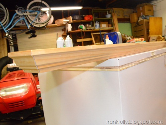 mantle shelf in progress