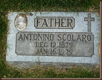 Scolaro Antonino b 1879 Gravestone