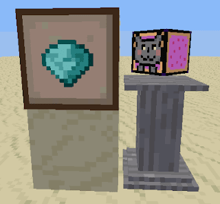 Item Frame e pedestal minetest