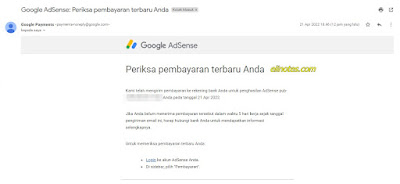 periksa pembayaran terbaru google adsense