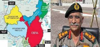 पूर्व सेना प्रमुख ने चीन को द‍िखाई औकात, नक्‍शा शेयर कर कहा- यह है असली मैप