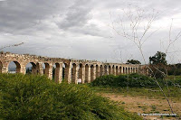remains of an aqueduct which supplied water to Acre