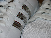 adidas superstar II - white with silver