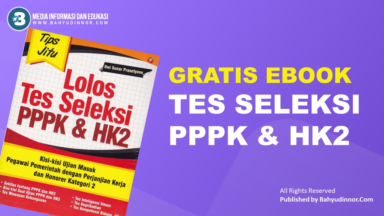 GRATIS EBOOK Tes Seleksi PPPK & HK2