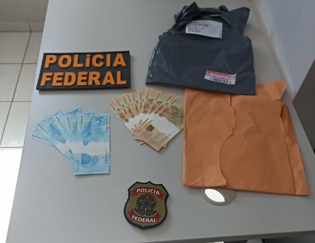 PF apreende dinheiro falso e prende homem em flagrante na cidade de Parnaíba