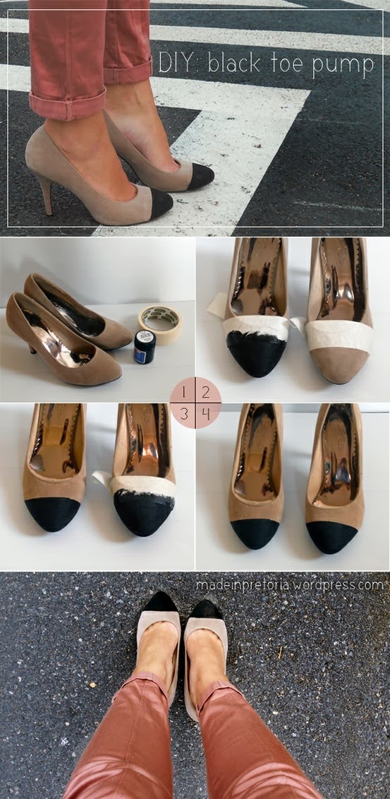 Diy Black Toe Pump 