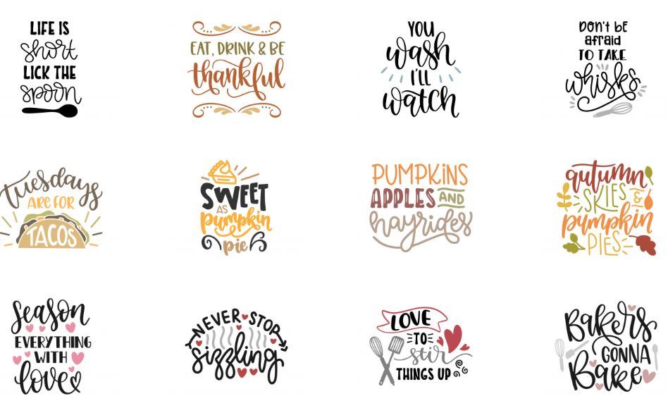 Download Fields Of Heather: Free Kitchen & Baking Themed SVGs