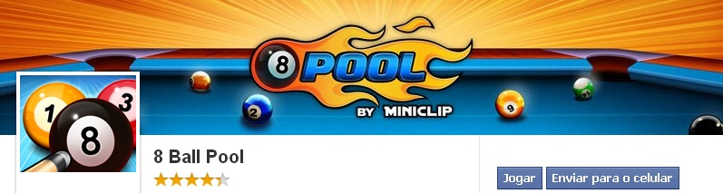 Jogo 8 Ball Pool Jogos para Facebook ~ Aplicativos Facebook