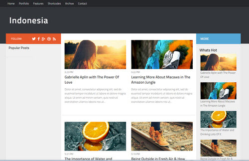 Indonesia Magazine Blogger Template