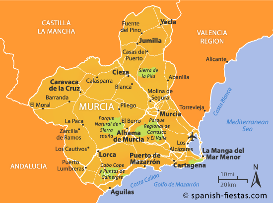 Murcia Espagne Carte | Carte Du Monde