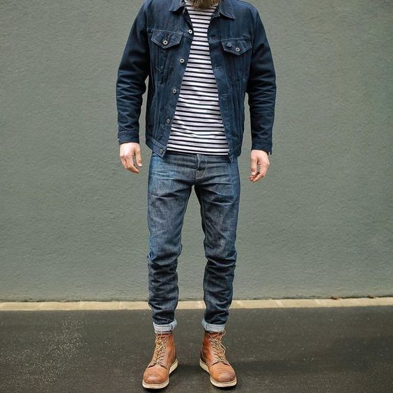 ミラロンドンスクラップbook メンズ ｇジャン デニムジャケット の着こなし コーデ 80スタイル