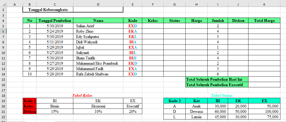 Contoh Soal Tes Kerja Di Excel Bidang Administrasi