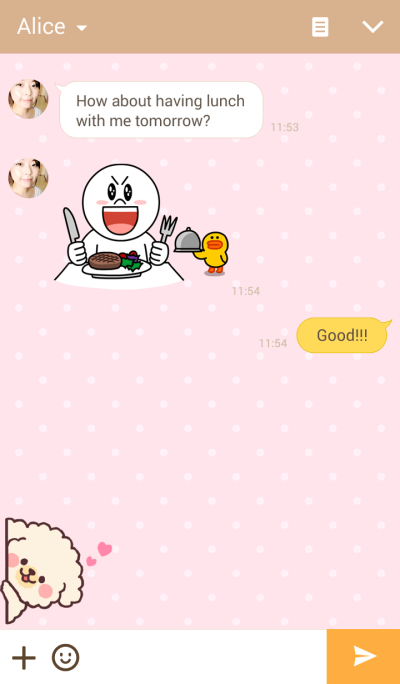 Line クリエイターズ着せかえ ふわふわもこもこトイプードル