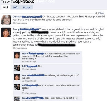 funny facebook wall post profile updates