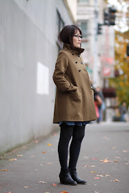 Yumiko Menikoff camel coat Seattle street style fashion ankle boots it's my darlin'