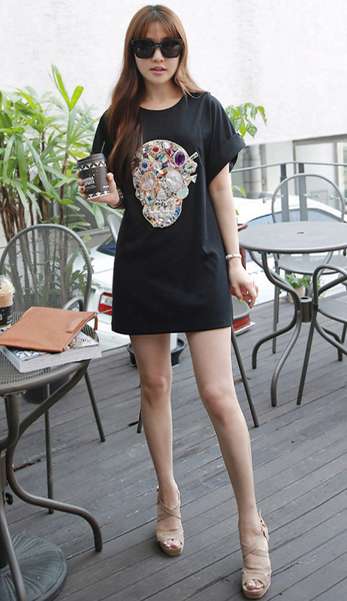 Embellished Skull Dress