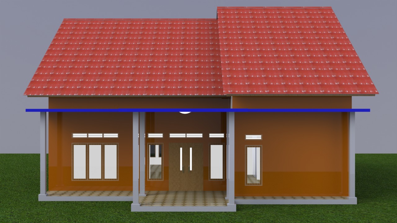  Gambar  Gambar  Desain  3d  2d Rumah Tinggal 1 Lantai  Bisa 