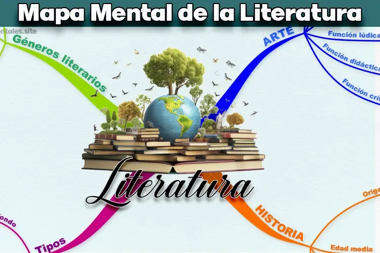 Mapa Mental de la Literatura: Historia, Géneros, Tipos, Descarga Gratis