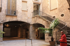 Courtyard of Picasso Museum in Barcelona