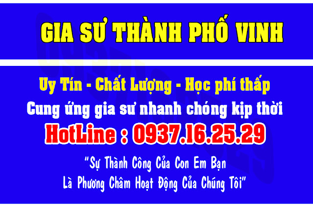 Gia sư thành phố Vinh Nghệ An