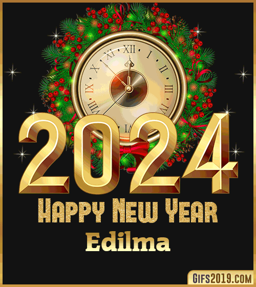 Gif wishes Happy New Year 2024 Edilma