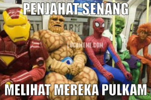 10 Meme Lucu Superhero Mudik Lebaran: Suparman, Batman 