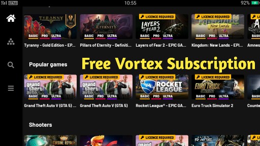 how to get free vortex subscription