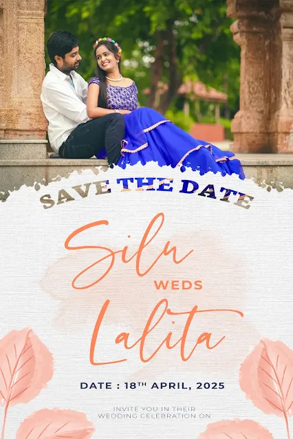 Elegant Indian Wedding Flex Banner Design Template – Fully Editable PSD Format in 4x8 and 6x4 Sizes