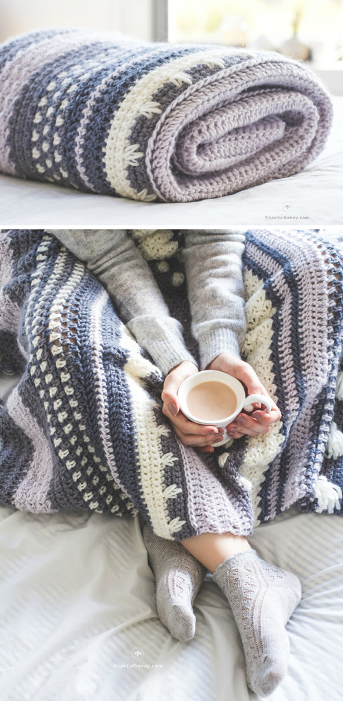 Winter Tempest Blanket - Free Crochet Pattern