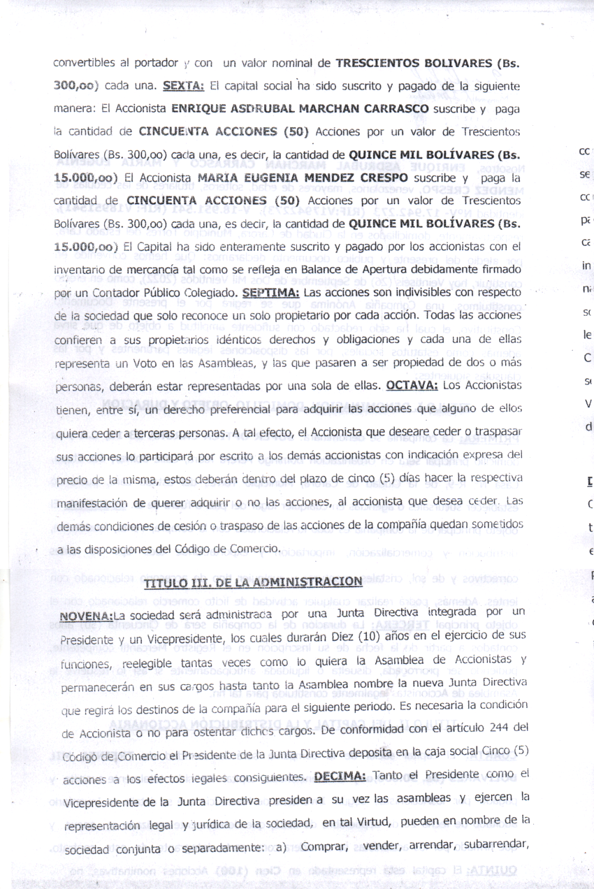 Certificación de REGISTRO MERCANTIL SUPER OPTICA CARORA 23-12, C.A.  Expediente Nº 365-67183