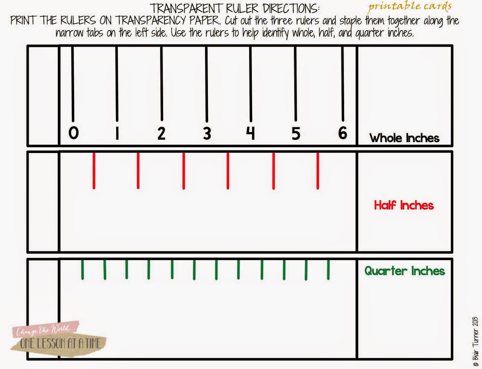 free printable cards 2018 free printable ruler