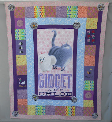Full view Gidget and Chloe Panel quilt