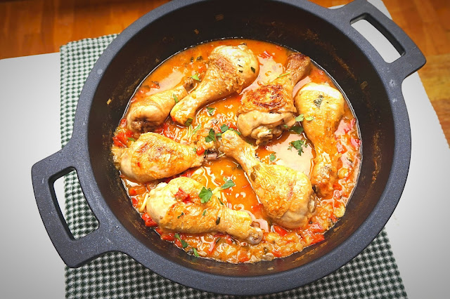 Pollo de la abuela. Receta casera.