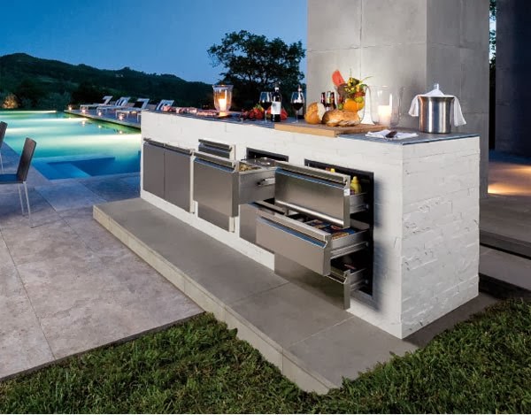 Modern Outdoor Kitchen Design for Minimalist House ~ Home Inspirations