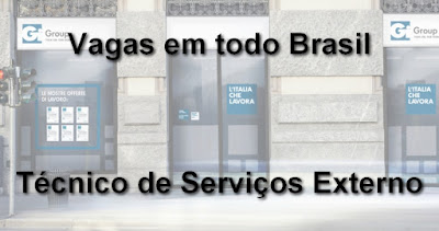 GiGroup está selecionando Técnico de Serviços Externo em todo Brasil