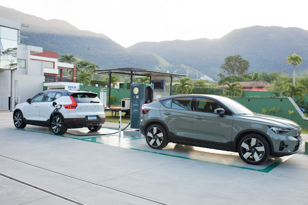 Volvo inaugura segundo eletroposto em São Sebastião - litoral norte de SP