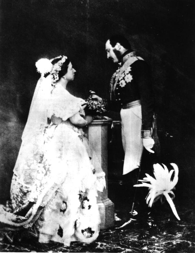 Queen Victoria and Prince Albert mark the anniversary of their February 10