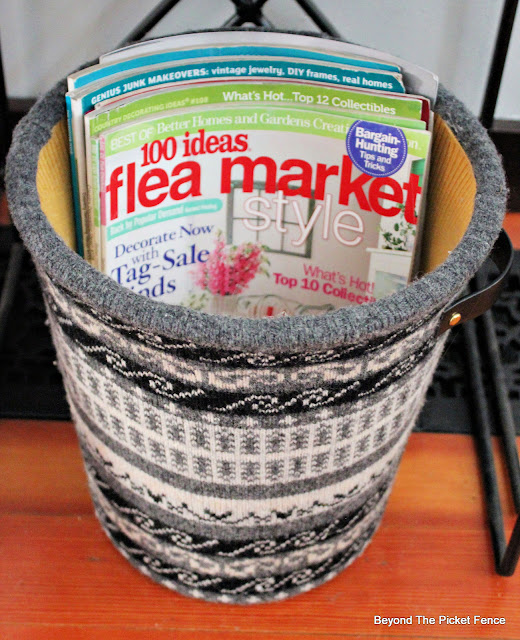 Make A Cozy Sweater Basket From Thrift Store Finds