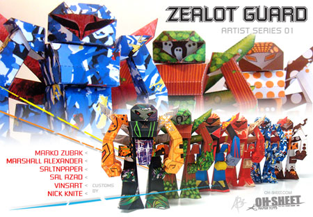 Zealot Guard Paper Toy Artist Series 01