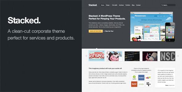 Stacked: Business & Portfolio WordPress Theme - Business Corporate
