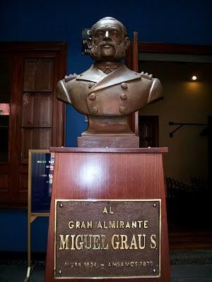 Busto de Miguel Grau en Lima-Perú