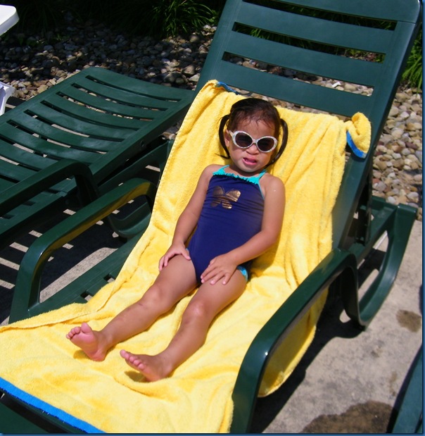 sunbathing
