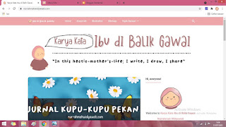 template blog karya kata ibu di balik gawai