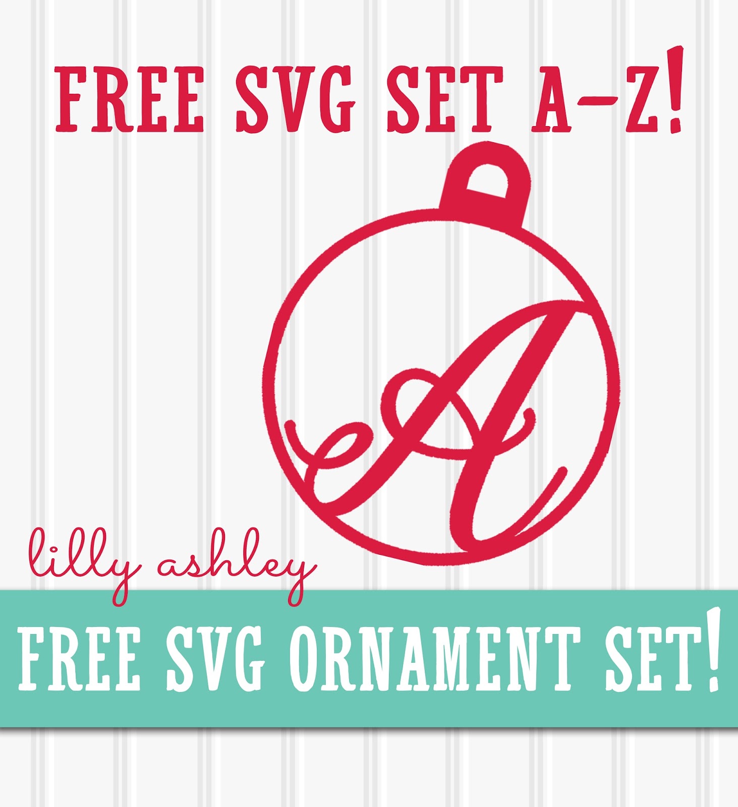 Download Make it Create...Free Cut Files and Printables: Free Christmas SVG Letter Set
