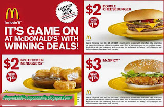 Free Printable Mcdonalds Coupons