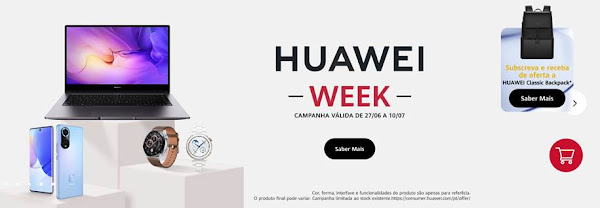 Huawei Week com descontos até 35% em vários produtos da marca