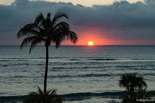 sunset over the ocean