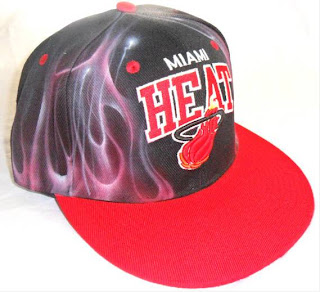 Miami Heat Airbrushed Strapback Cap