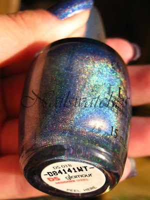 opi designer series glamour ds blue holographic polish hard to find nailswatches polish swatch