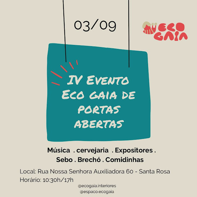 Cartaz alusivo ao IV Evento Eco Gaia de Portas Abertas.
